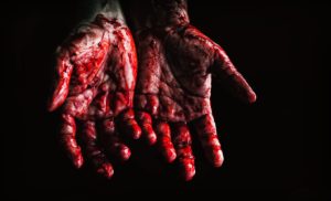 Blutige Hände