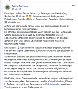 Statement Polizei Sachsen